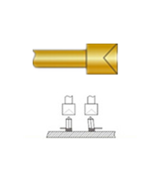 杯頭探針、探針用法圖、探針原理圖、測試探針圖片