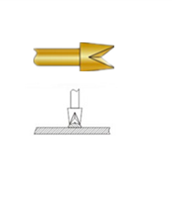 四爪頭探針、探針用法圖、探針原理圖、測試探針圖片